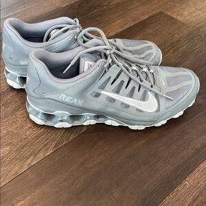 Nike Gray Mesh Athletic Shoes with Supportive Midsole